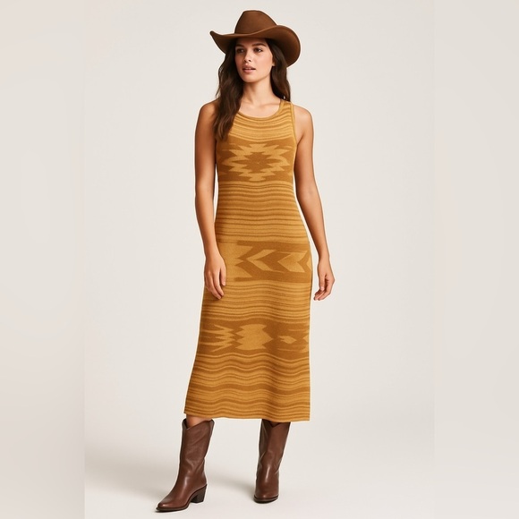 Lauren Ralph Lauren Dresses & Skirts - Lauren Ralph Lauren Southwestern Native American Blanket Weave, Silk Blend M/L